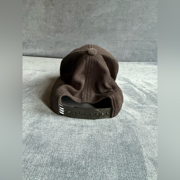 Adidas Originals Classic Outline Logo Black Structured Snap Back Hat One Size - Picture 3 of 7